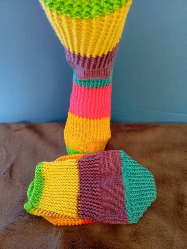 Gestrickte Socke Unisex Größe -  № 39-40