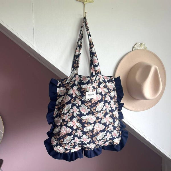 Ruffle tas | donkerblauw