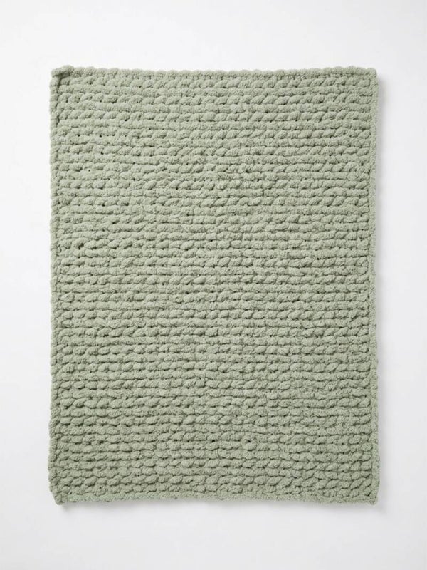 35”x40”  Sage Green Baby Blanket