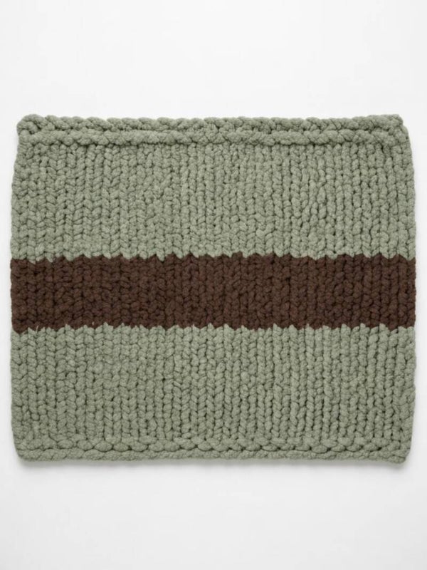 30”x40” Sage Green and Dark Coffee Baby Blanket