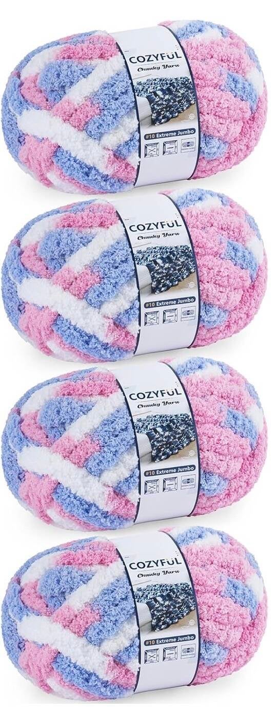 Blue-Pink-White