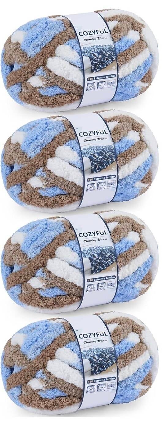Khaki-Blue-White