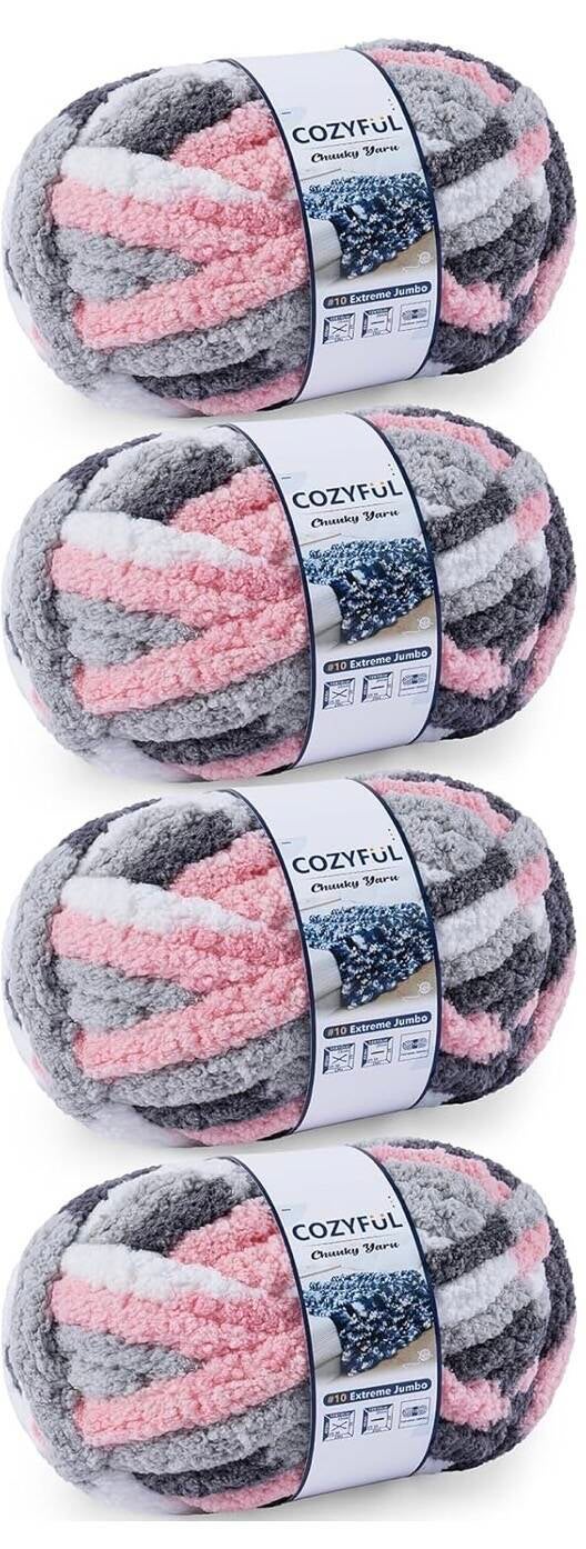 Pink-Grey-White