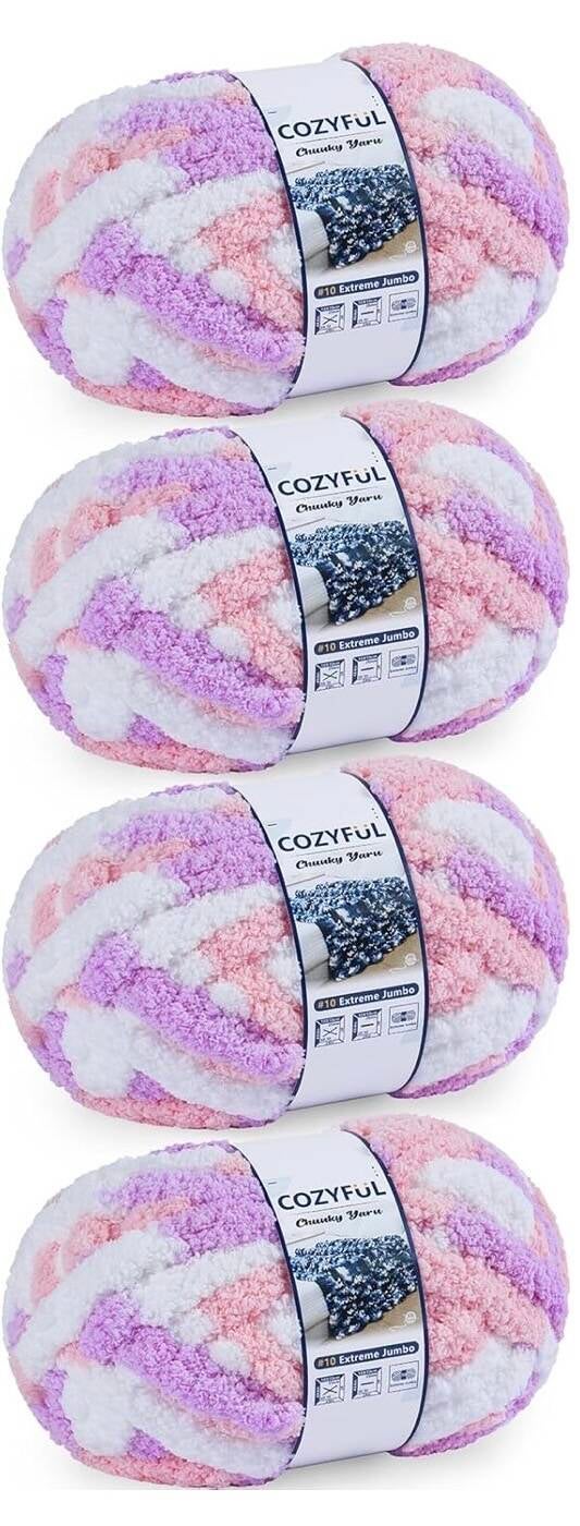 Purple-Pink-White