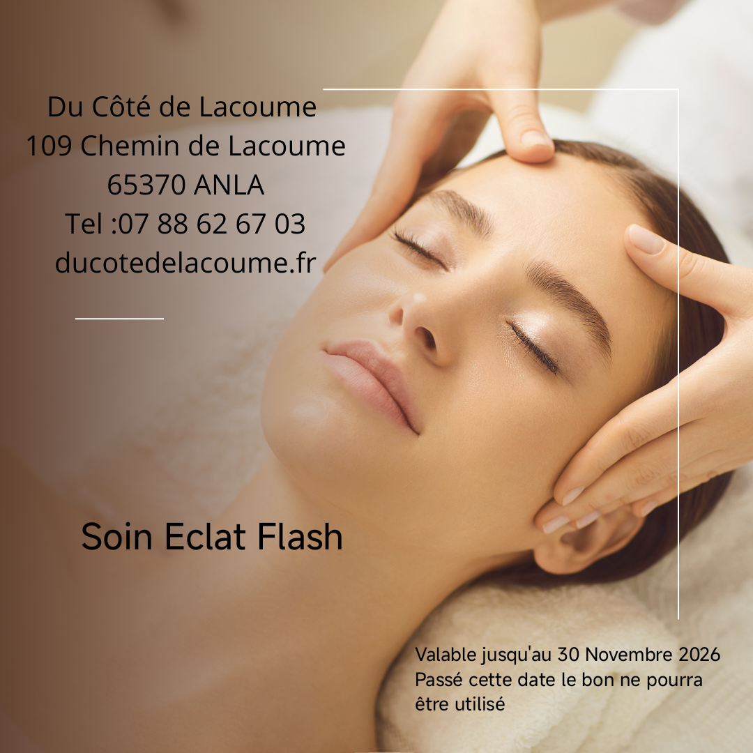 Bon Cadeau Soin Eclat Flash