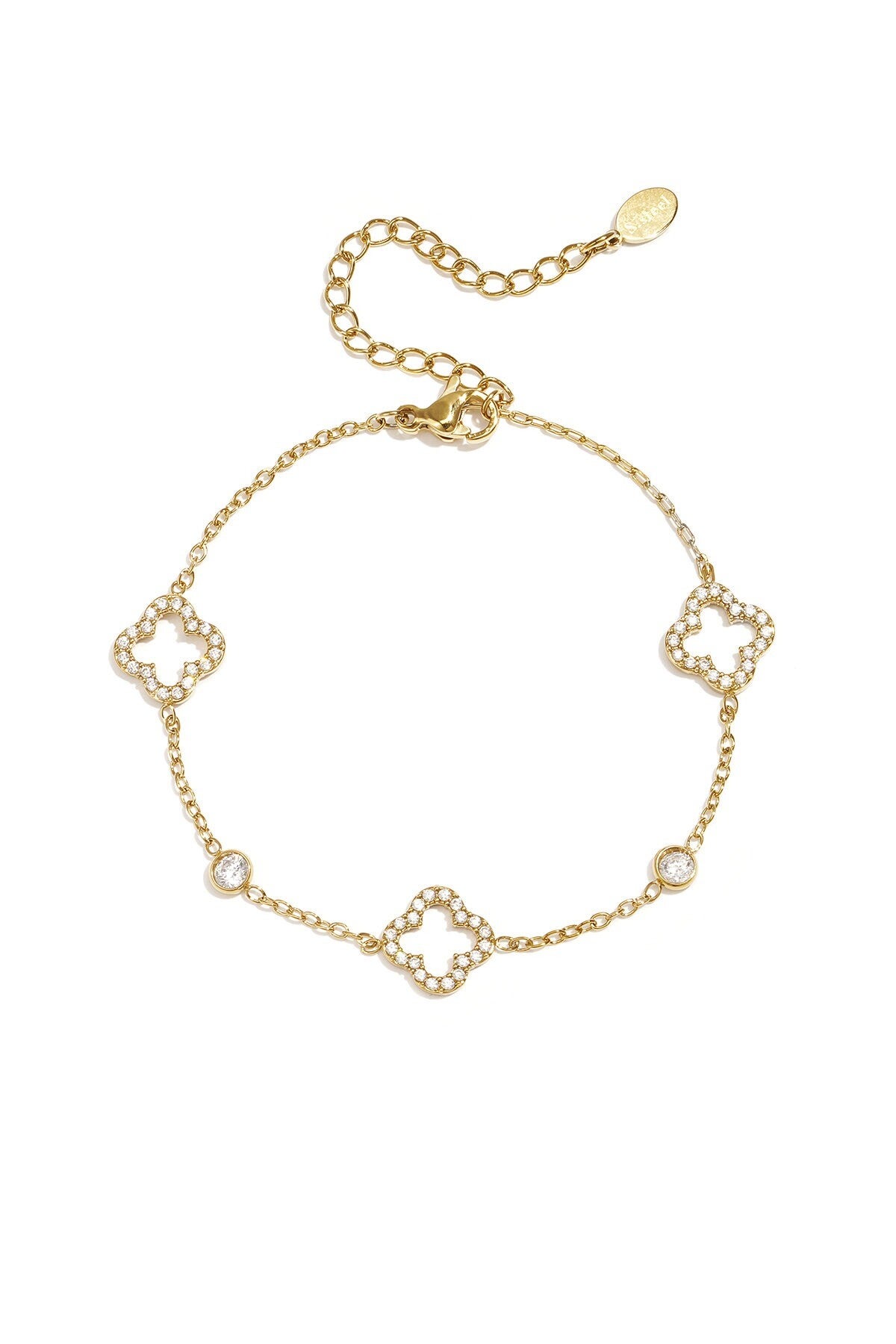 Armband belegde klavers