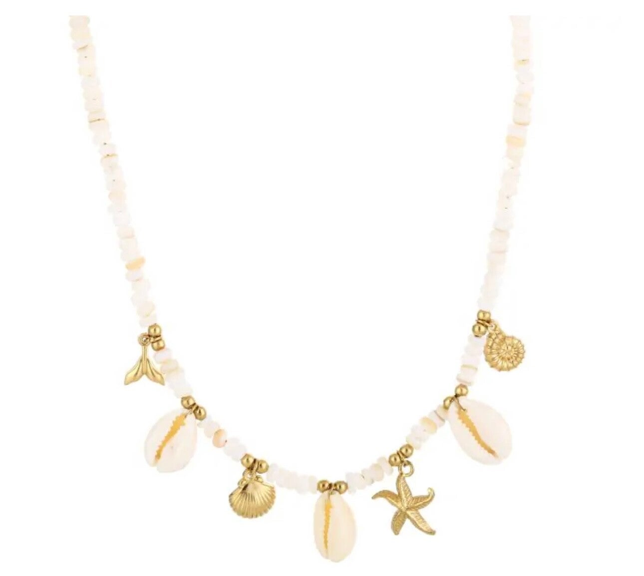 Ketting Beige Schelp