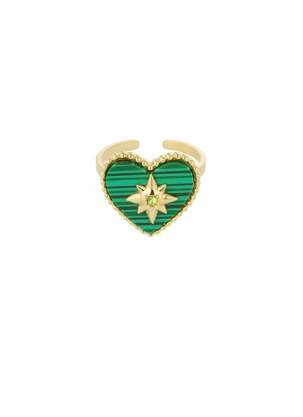 Ring Hart Groen
