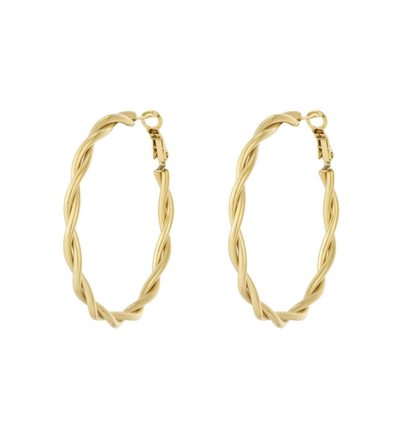 Oorbel hoop gedraaid