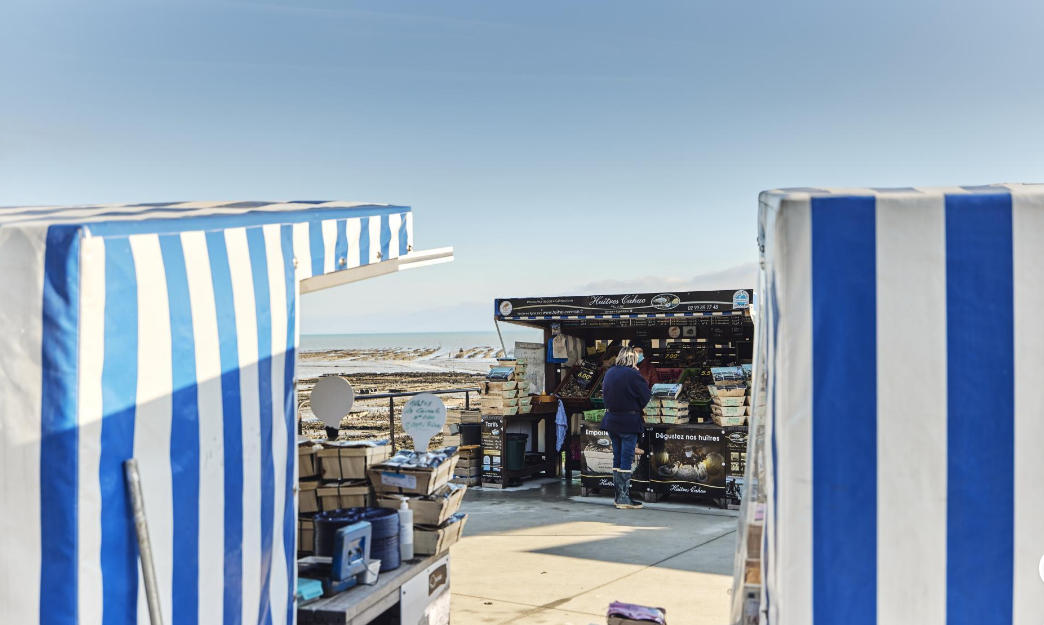Marché aux huitres Cancale