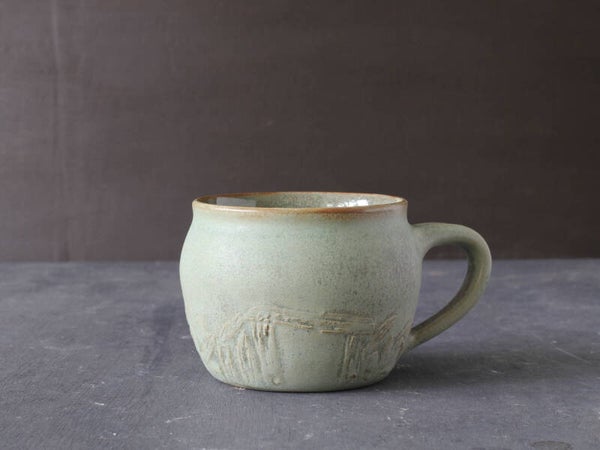 Handmade Irish Ceramic Mug - Burren Design  - Stonewall