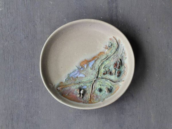 Connemara Landscape Trinket Dish — Hand-Carved Stoneware, One of a Kind