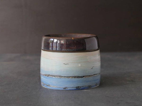 Handmade Irish Tea Bag Holder - Connemara Coast Design - Regular Tea Drinker