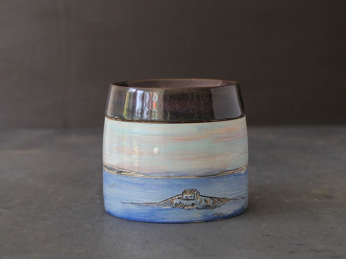 Handmade Irish Tea Bag Holder - Connemara Coast Design - Regular Tea Drinker