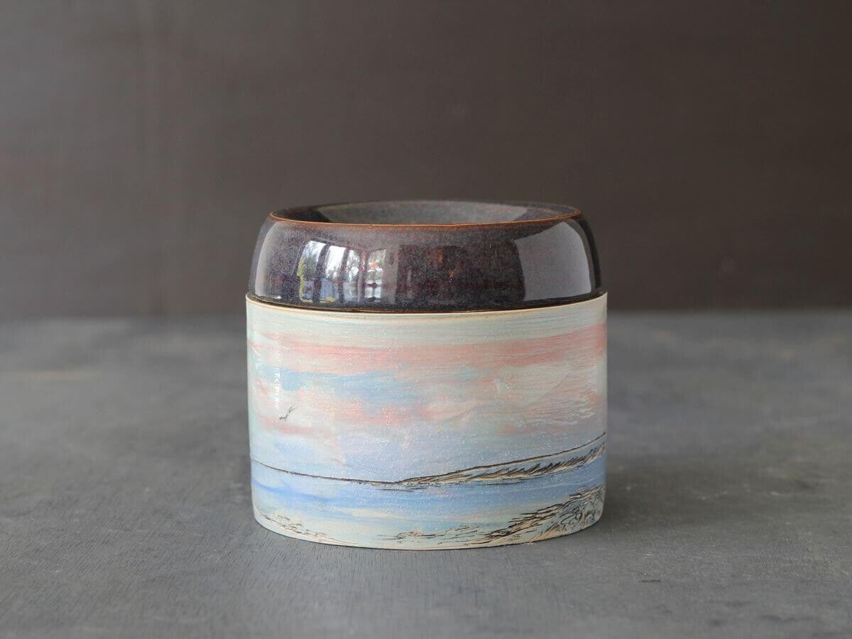 Handmade Irish Tea Bag Holder - Connemara Coast Design - Regular Tea Drinker