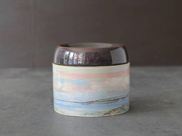 Handmade Irish Tea Bag Holder - Connemara Coast Design - Regular Tea Drinker