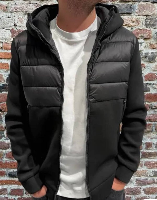 GIUBBETTO COMBINATO C/CAPPUCCIO