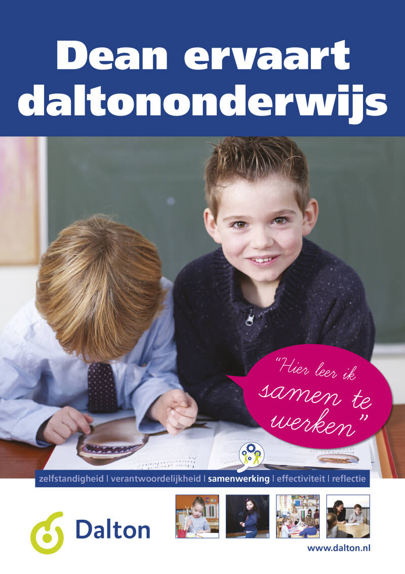 Grafisch ontwerp poster voor Nederlandse Dalton Vereniging