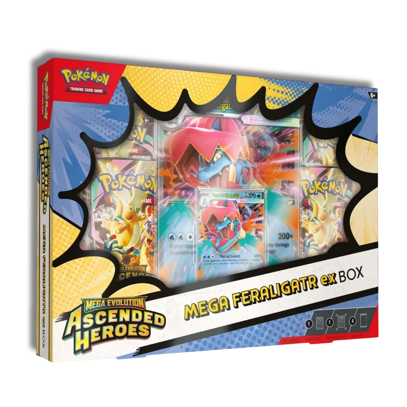 Caja de colección Mega EX Héroes Ascendentes – Mega Feraligatr – Pokémon TCG (Inglés)