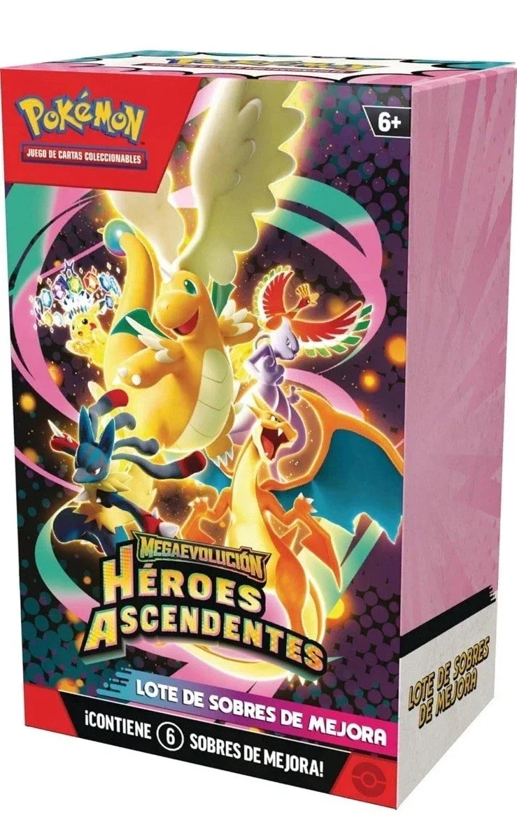 Lote de 6 Sobres Héroes Ascendentes – Pokémon TCG (Español)
