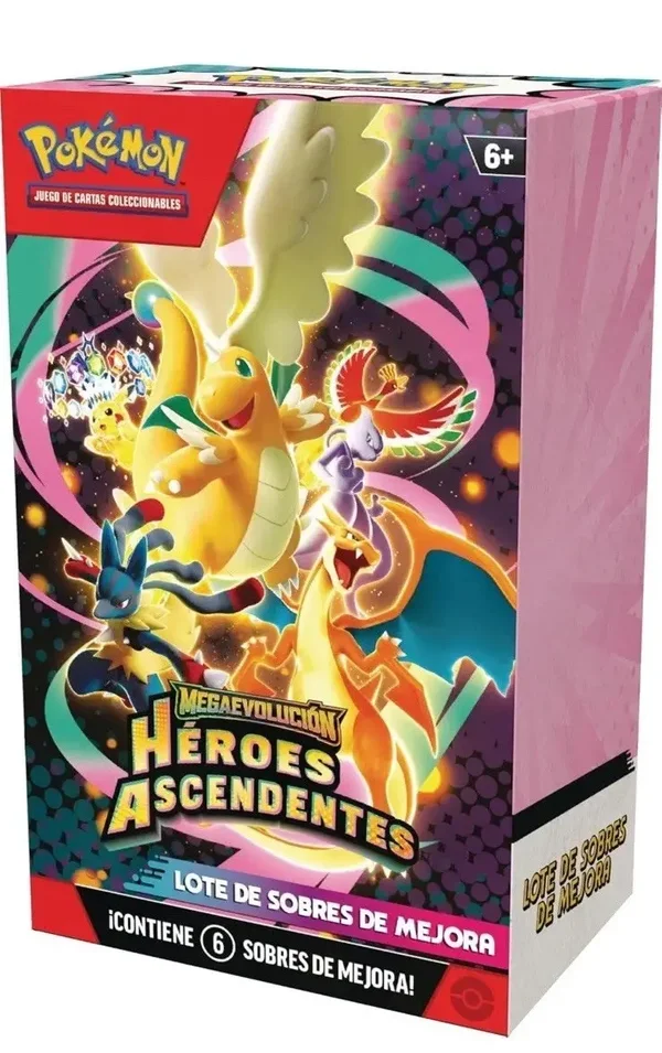 Lote de 6 Sobres Héroes Ascendentes – Pokémon TCG (Español)