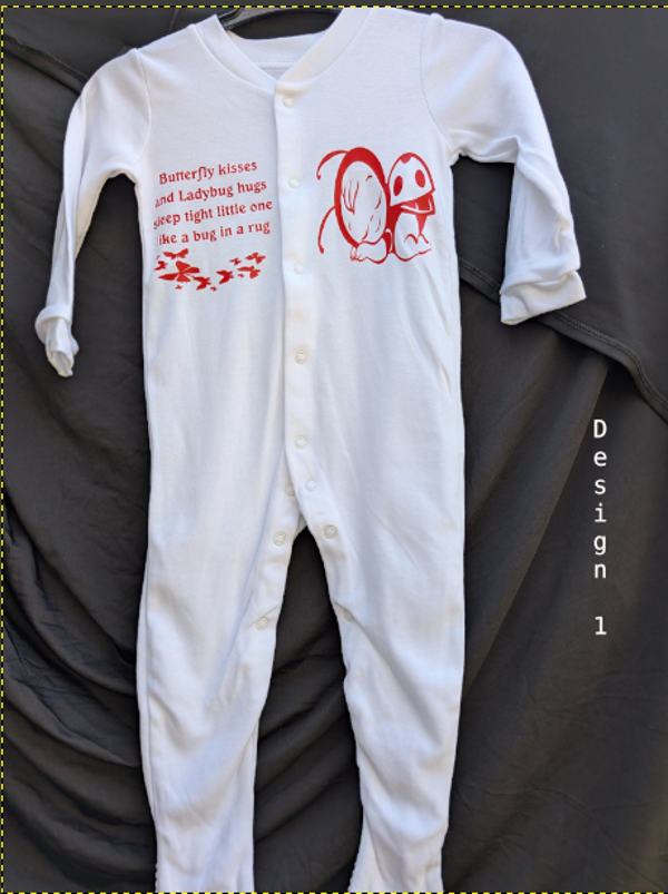 Personalised Ladybug Babygrow