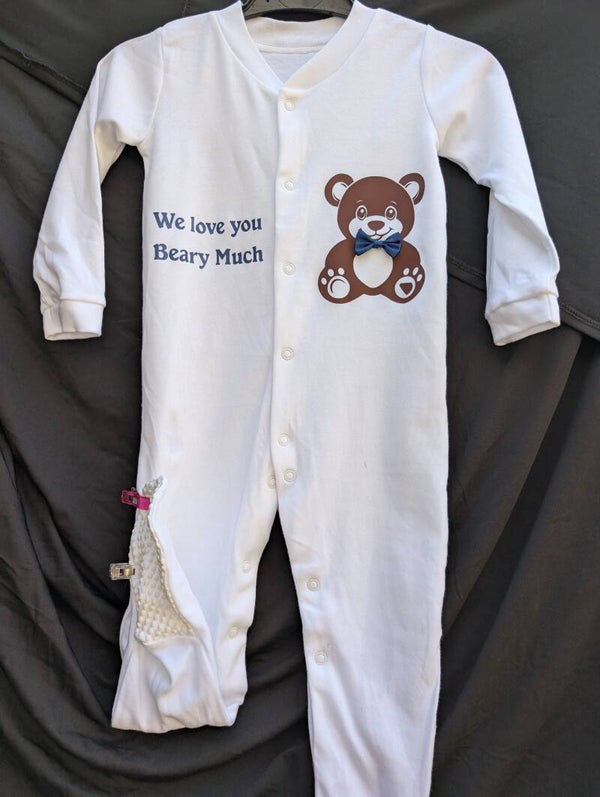Personalised Teddy Bear Babygrow