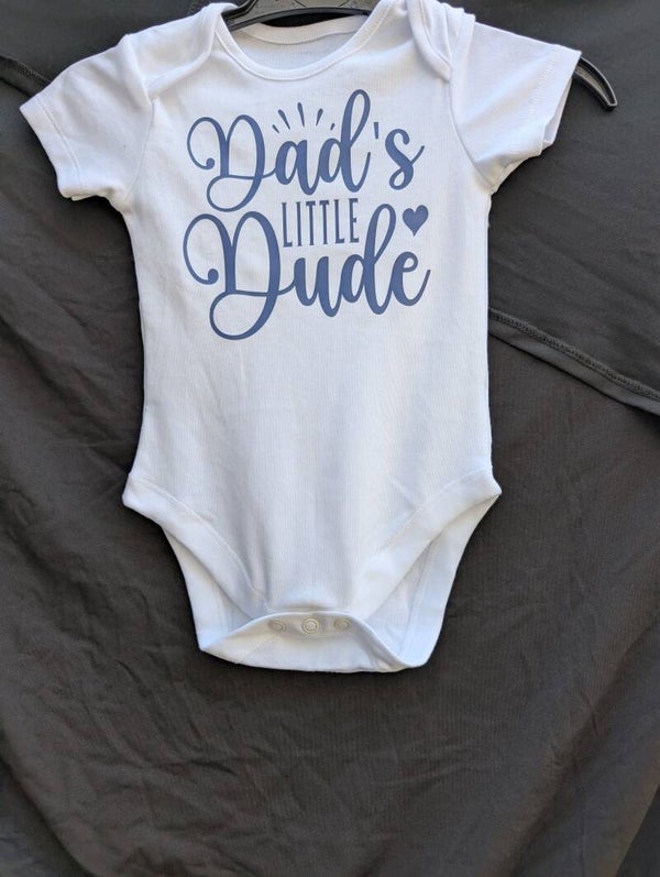 Baby Dad's Little Dude vest design