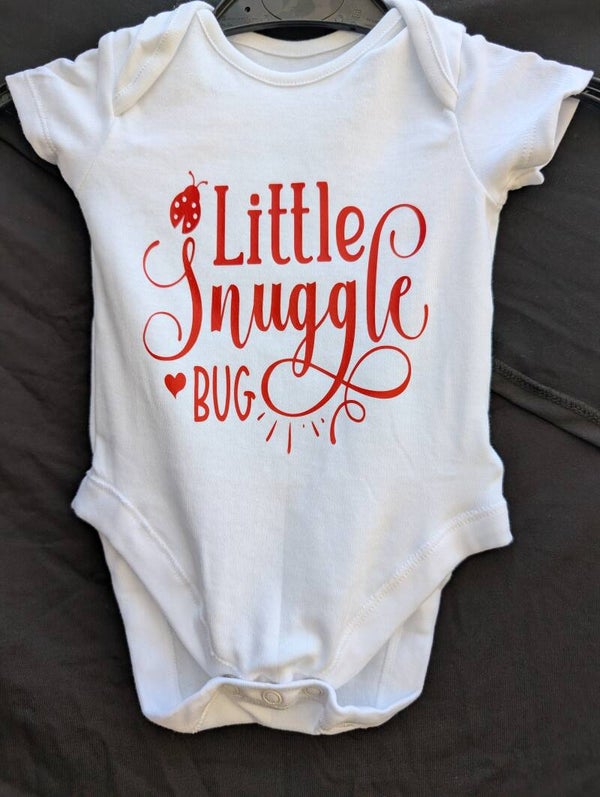 Baby Little snuggle Bug vest design