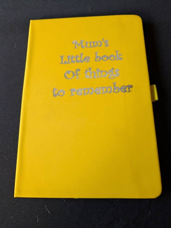 Laser engraved personalised PU leather Notebook