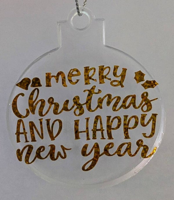 Round Christmas tree ornament