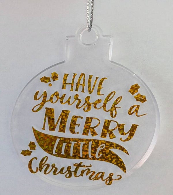 Round Christmas tree ornament
