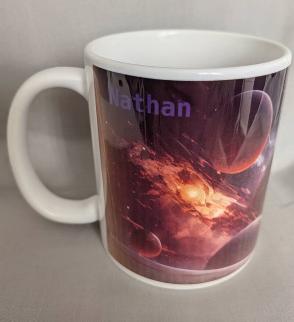 Galaxy design mugs