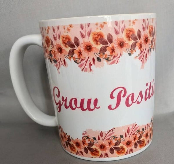 Flower border mug design