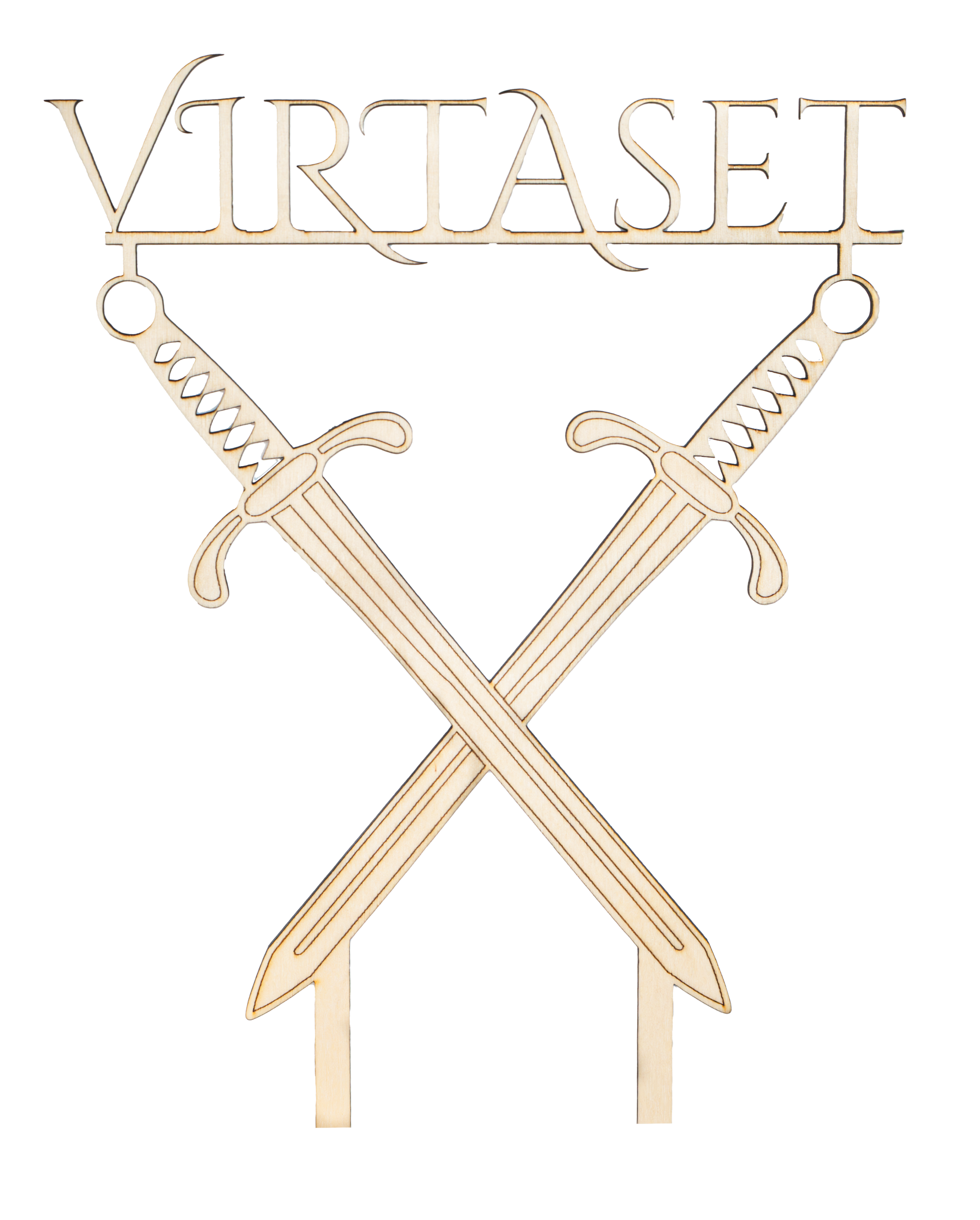 Puinen kakkukoriste - Miekat