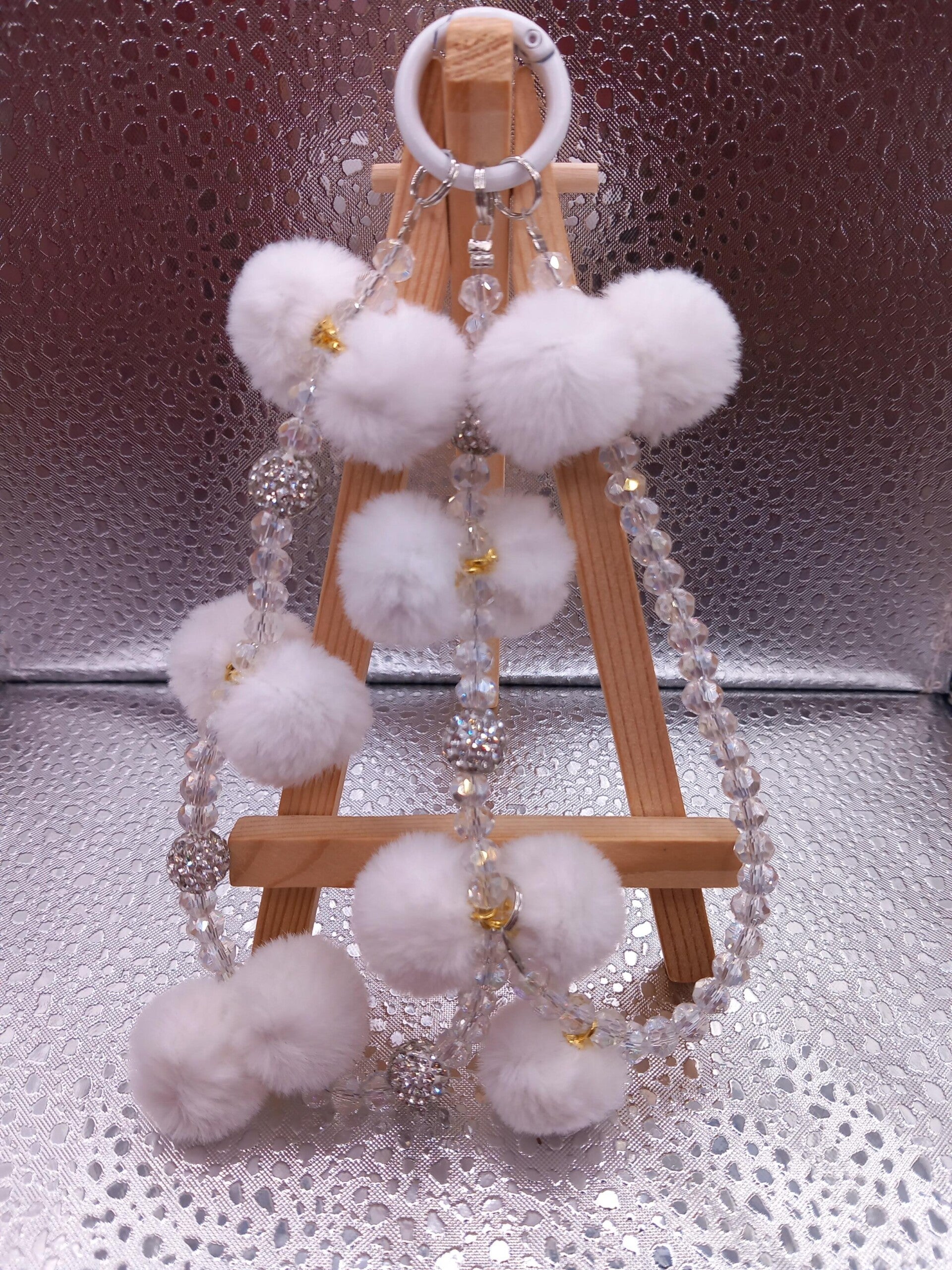 Kristallen Telefoonkoord – Stijlvol & Sprankelend