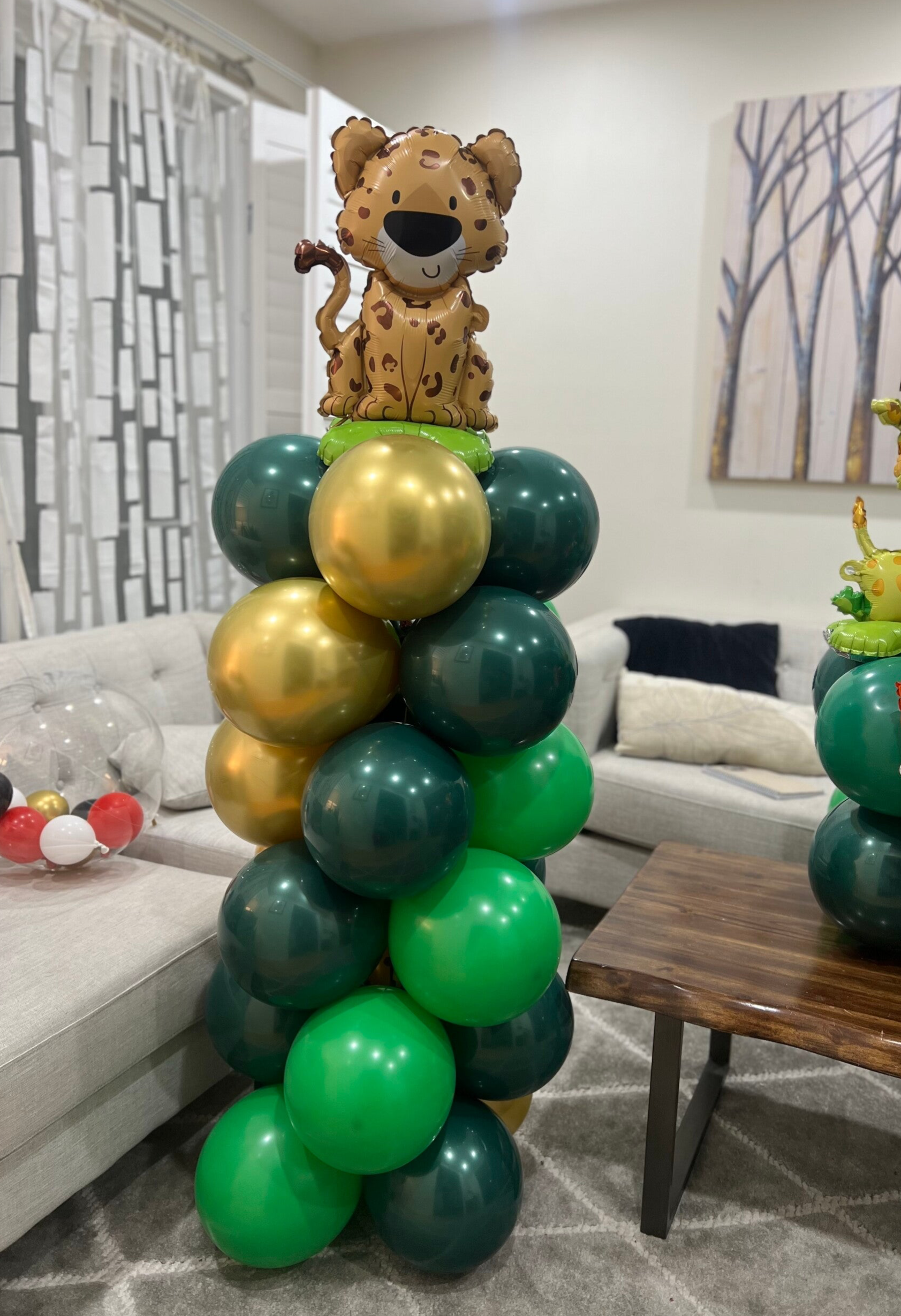 Balloon Columns with custom Topper