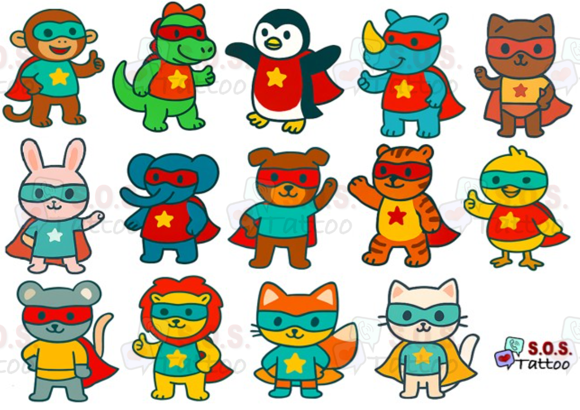 Tattoovel superhelden