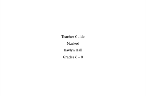 Marked Teacher Guide