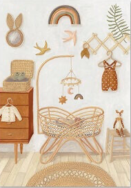 Postcard Mélanie Voituriez "Geboorte"