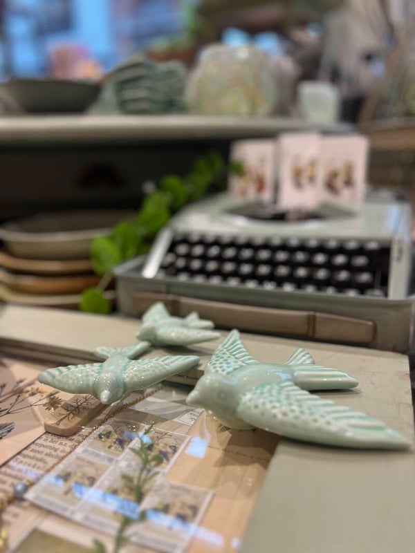 Keramieken Zwaluwen Turquoise