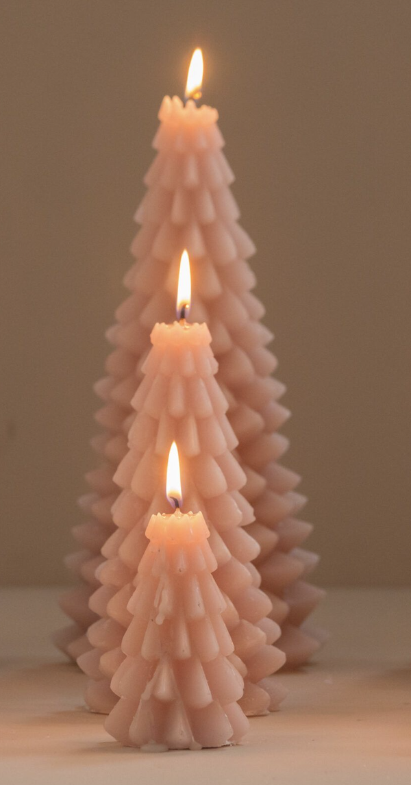 Rustik Lys Kerstboom Kaars - Terra Roza (div maten)