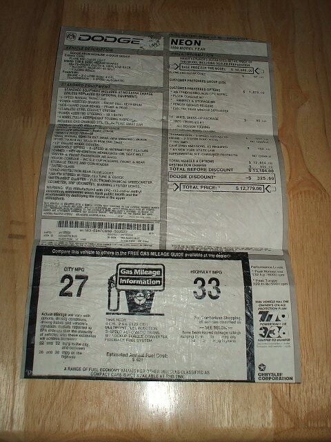 Original Sales Sticker