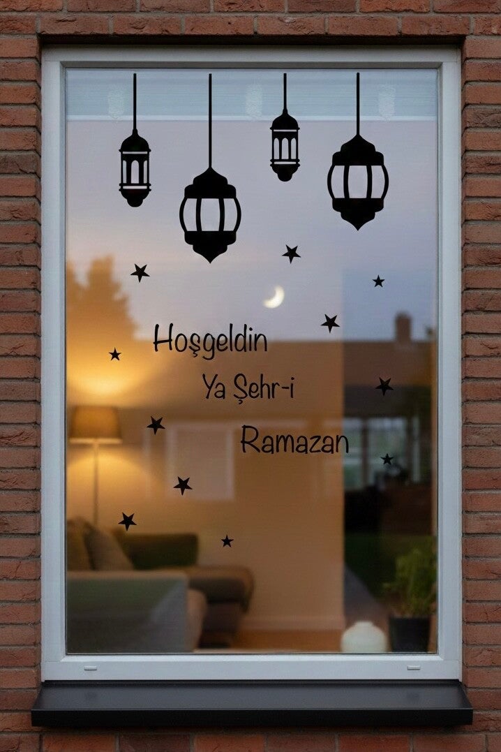 Statisch Raamfolie | Ramadan | Hosgeldin Ya Sehr-i Ramazan