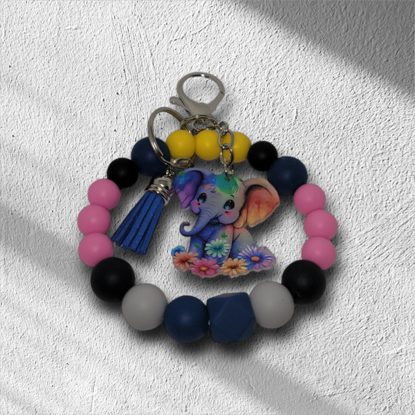 Elephant Keychain Wristlet