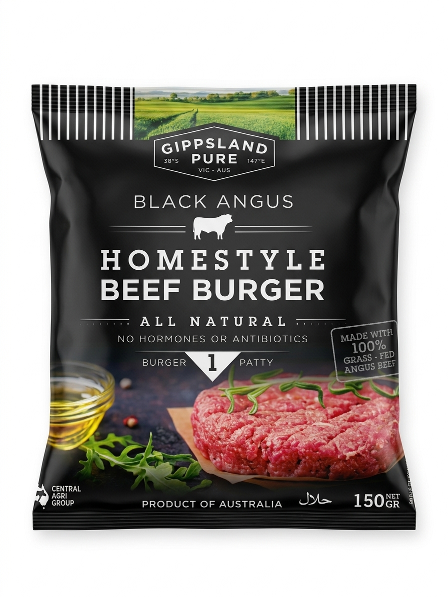 Premium Black Angus Beef Patty (30pc Box)