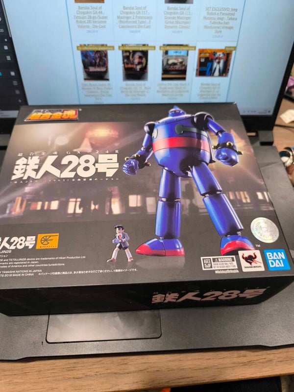 Bandai Soul of Chogokin GX-24R - Tetsujin 28-go (Super Robot 28) - Ristampa Classica