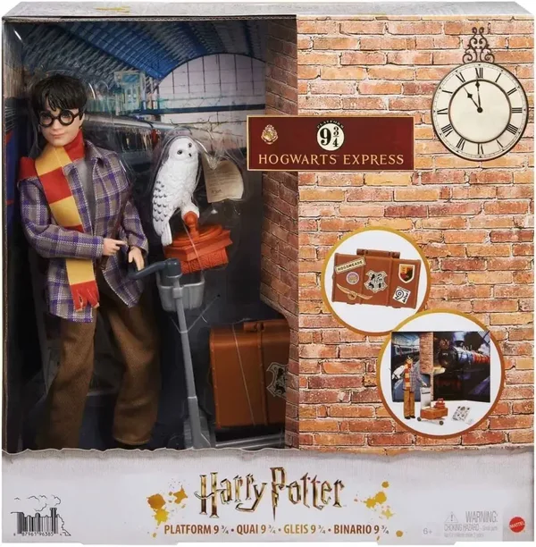 Harry Potter Platform 9 3/4 - Set da Collezione con Harry e Edvige