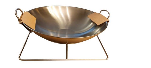Wok Pfanne mit Grill Platte