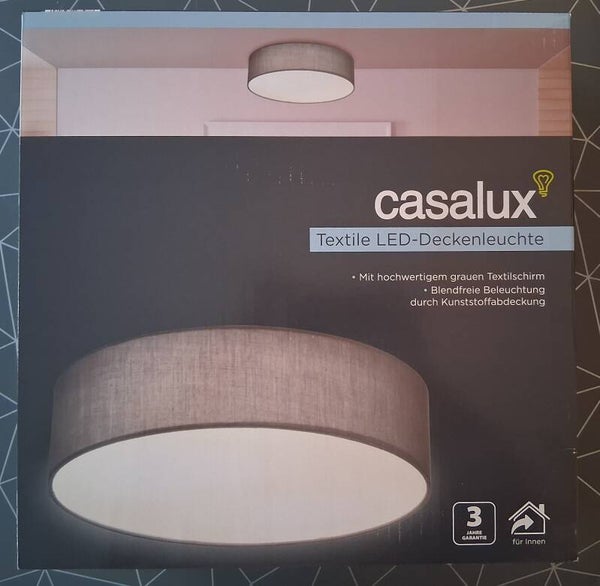 Textil LED Deckenleuchte